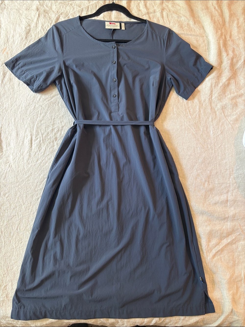 Fjallraven Ovik Lite Short-Sleeve Blue Women’s Dress Small